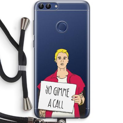 Gimme a call: Huawei P Smart (2018) Transparant Hoesje met koord