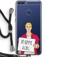 Gimme a call: Huawei P Smart (2018) Transparant Hoesje met koord