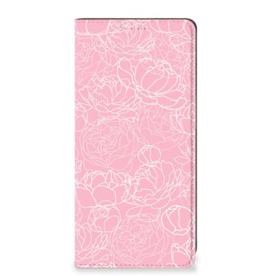 OPPO A54 5G | A74 5G | A93 5G Smart Cover White Flowers