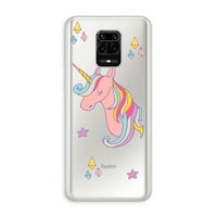 Roze eenhoorn: Xiaomi Redmi Note 10 Lite Transparant Hoesje