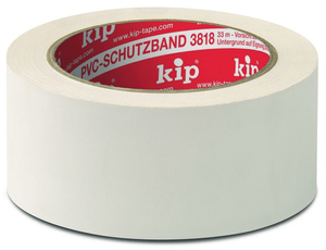 kip pvc-masking tape standaardkwaliteit geribbeld 3818 wit 30mm x 33m