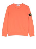 Stone Island Junior sweat à patch logo - Orange