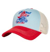 King Kerosin Lone Wolf Trucker Pet Blauw & Rood