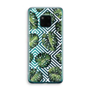 Geometrische jungle: Huawei Mate 20 Pro Transparant Hoesje