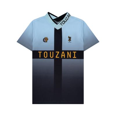 Touzani Taisho Voetbalshirt Kids Lichtblauw Zwart Goud