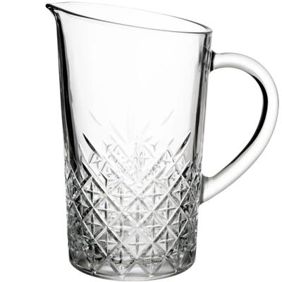 Secret de Gourmet Karaf decanteer - voor wijn - 1,4 liter - reli?f glas - schenkkan