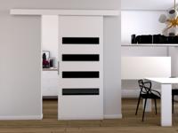 Schuifdeur CLAUDINE 76 cm wit Schuifdeur CLAUDINE 76 cm wit