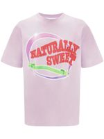 JW Anderson t-shirt Naturally Sweet en coton - Violet