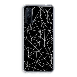 Geometrische lijnen wit: OnePlus Nord CE 5G Transparant Hoesje