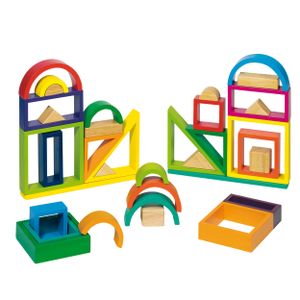 Goki houten bouwvormen fantasie, 38dlg