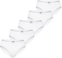 Dames 5-pack heup slips (Highleg mini) - Katoenen vrouwen onderbroek - Zachte stoffen band
