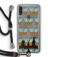 Sansevieria: Samsung Galaxy A11 Transparant Hoesje met koord