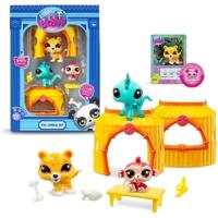 BANDAI - Littlest Pet Shop - Tiki Jungle Pack - 3 dieren en accessoires - BF00515
