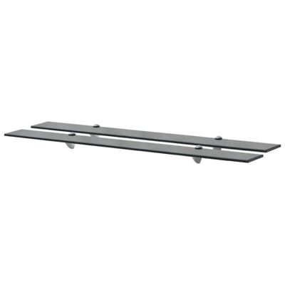 Schappen zwevend 2 st 100x10 cm 8 mm glas