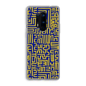 Majorelle Blue Print: OnePlus 8 Pro Transparant Hoesje