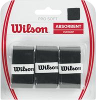 Wilson Pro Soft Overgrip 3 st. Zwart - thumbnail
