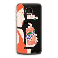 Peach please!: Motorola Moto Z Force Transparant Hoesje