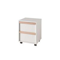 Leen Bakker - Vipack Rolcontainer Voor Bureau London - 59,7x48,1x40 Cm - Hout/Melamine - Wit