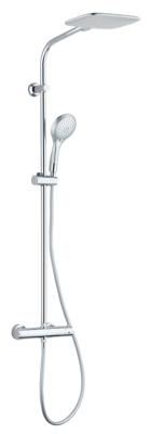 Schutte LA PALMA hoofddouche set met thermostatische mengkraan | chroom-silver
 - 60047 60047