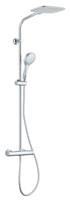 Schutte LA PALMA hoofddouche set met thermostatische mengkraan | chroom-silver
 - 60047 60047
