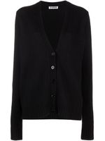 Jil Sander cardigan oversize en laine - Noir
