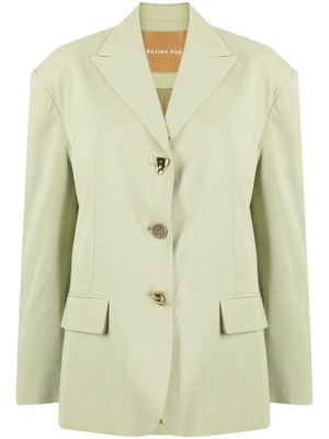 Rejina Pyo blazer Enzo à simple boutonnage - Vert