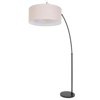 Steinhauer BooglampGramineus 50 zwart met linnen lampenkap - 9900ZW