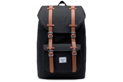 Herschel Little America Rugzak Black Tan Mid Volume Herschel Little America Rugzak Black Tan Mid Volume