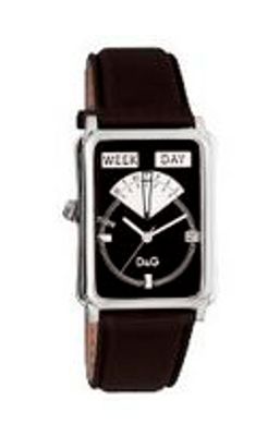 Horlogeband Dolce & Gabbana DW0122 Leder Zwart 23mm