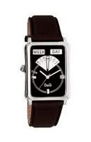 Horlogeband Dolce & Gabbana DW0122 Leder Zwart 23mm