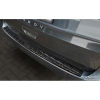 Zwart RVS Bumper beschermer passend voor Volkswagen Caddy V 2020- 'Ribs' AV245054