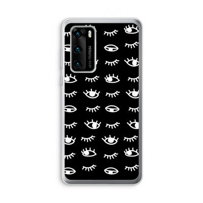 Eye pattern #3: Huawei P40 Transparant Hoesje
