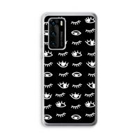 Eye pattern #3: Huawei P40 Transparant Hoesje