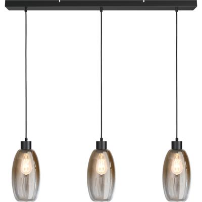 Masterlight Glazen hanglampOlive 3x Ø 15cm - zwart - 2431-05-100-3-02-15