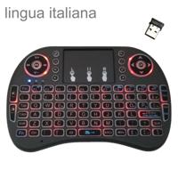 Ondersteuning taal: Italië i8 Air Mouse draadloze achtergrondverlichting toetsenbord met touchpad voor Android TV Box & Smart TV & PC Tablet & Xbox36