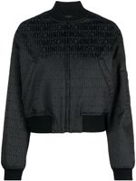 Moschino veste bomber à logo imprimé - Noir