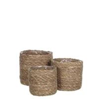 Mica Decorations Atlantic Mand voor Planten Set van 3