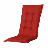 Madison tuinstoelkussen Basic 123 x 50 x 7 cm polykatoen rood