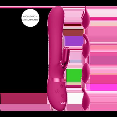 VIVE by Shots Chou - G-Spot Rabbit Clitoral Stimulator - Roze