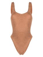 Hunza G maillot de bain à effet froissé - Marron
