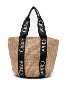 Chloé grand sac seau Woody - Tons neutres