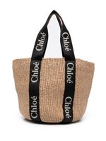 Chloé grand sac cabas Woody - Tons neutres