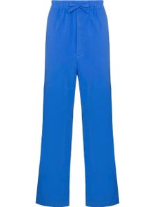 TEKLA pantalon de pyjama à lien de resserrage - Bleu