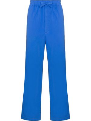 TEKLA pantalon de pyjama à lien de resserrage - Bleu