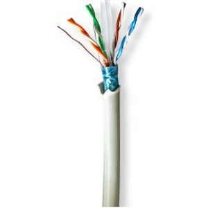 Netwerk Kabel Rol | CAT6 | Solid | F/UTP | Koper | 305.0 m | Binnenshuis | Rond | LSZH | Grijs | Gif