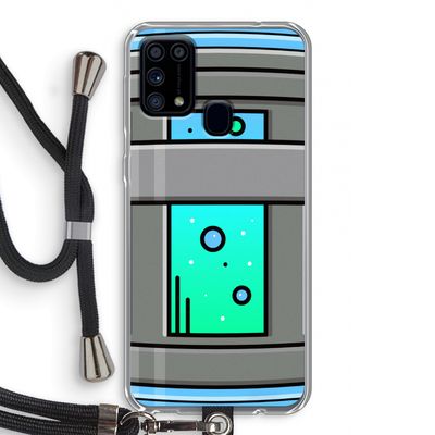 Chug Bottle: Samsung Galaxy M31 Transparant Hoesje met koord