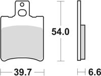 TRW remblokken "mcb 644 brake pad mcb 644 organic standard