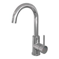 Brauer Chrome Edition Hoge Opbouw Wastafelmengkraan met Draaibare Ronde Uitloop Model A Chroom