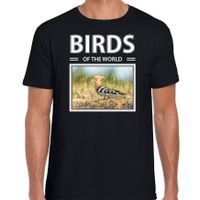 Hop vogels t-shirt met dieren foto birds of the world zwart voor heren