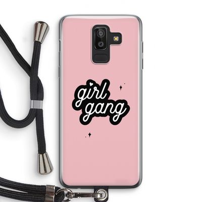 Girl Gang: Samsung Galaxy J8 (2018) Transparant Hoesje met koord